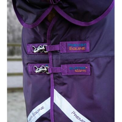 Couverture pour chevaux Premier Equine Buster Storm Classic - Violet - 183cm - Publicité Couverture pour chevaux Premier Equine Buster Storm Classic - Violet - 183cm - Publicité