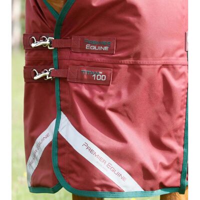 Couverture pour chevaux PREMIER EQUINE Titan 100 - Légère Imperméable - Publicité Couverture pour chevaux PREMIER EQUINE Titan 100 - Légère Imperméable - Publicité