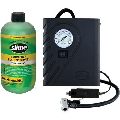 Kit di riparazione pneumatici Slime - Emergenza, Compatibile con TPMS, Sigillante da 473ml Kit di riparazione pneumatici Slime - Emergenza, Compatibile con TPMS, Sigillante da 473ml