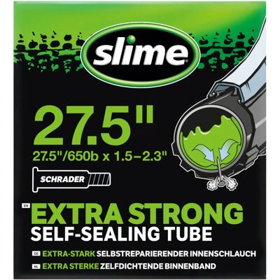 Slime Smart Mountain Bike Inner Tube - 27,5" - Pannensicherung - Gummi - 48mm Ventil Slime Smart Mountain Bike Inner Tube - 27,5" - Pannensicherung - Gummi - 48mm Ventil