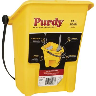 Purdy PUR14T921000 Painters Pail - Grip Options - Compatible with Mini Rollers - Magnetized - Painter's Pail Purdy PUR14T921000 Painters Pail - Grip Options - Compatible with Mini Rollers - Magnetized - Painter's Pail