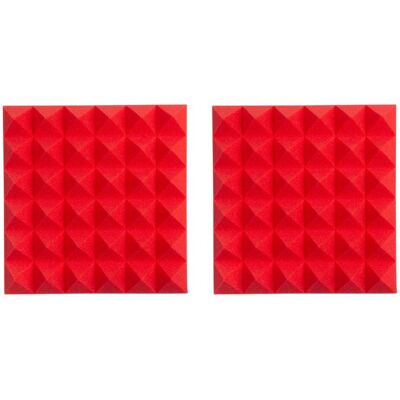 Gator Frameworks Gfw-Acpnl1212pred-2pk Akustikpaneel - 12x12 - Rot - Studioausrüstung Gator Frameworks Gfw-Acpnl1212pred-2pk Akustikpaneel - 12x12 - Rot - Studioausrüstung
