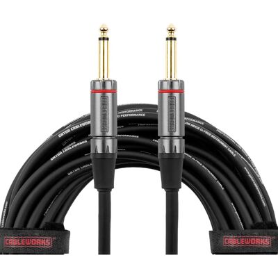 Gator Cableworks Headliner Series Instrument Kabel - 6m Schwarz, Gerade - Gerade Gator Cableworks Headliner Series Instrument Kabel - 6m Schwarz, Gerade - Gerade