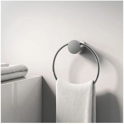 Bernstein Modello SDVHR Anello porta asciugamani da parete in ottone cromato - Serie Versa Bernstein Modello SDVHR Anello porta asciugamani da parete in ottone cromato - Serie Versa
