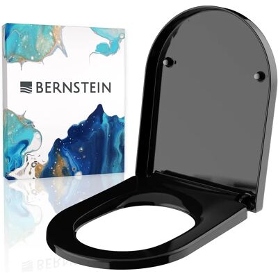 Couvercle de WC Bernstein U1002 - Fermeture douce, Plastique durable - Publicité Couvercle de WC Bernstein U1002 - Fermeture douce, Plastique durable - Publicité