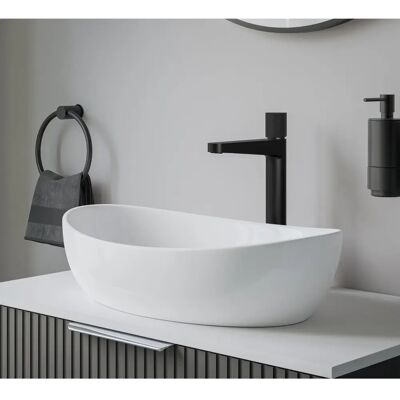 Bernstein Lavabo da appoggio PB2004 - 55x35cm - Bianco opaco o lucido Bernstein Lavabo da appoggio PB2004 - 55x35cm - Bianco opaco o lucido