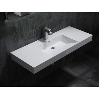 Bernstein Lavabo sospeso - BS6036 - Marmo artificiale - 122cm Bernstein Lavabo sospeso - BS6036 - Marmo artificiale - 122cm
