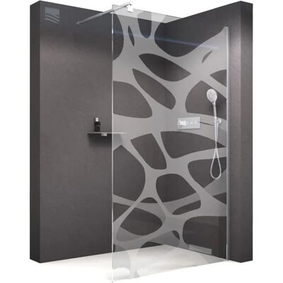 Paroi de douche Walk-In Satin Nano - Verre 10mm - Publicité Paroi de douche Walk-In Satin Nano - Verre 10mm - Publicité