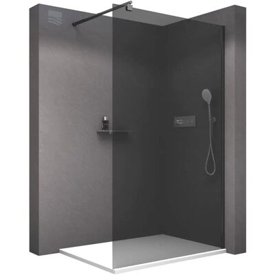 Mampara de ducha fija Bernstein EX101 - Vidrio gris Nano Mampara de ducha fija Bernstein EX101 - Vidrio gris Nano