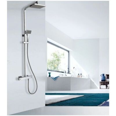 Bernstein Modelo 3011 Basic Sistema de Ducha Termostático - Ducha de Mano y Cabezal Cuadrado Bernstein Modelo 3011 Basic Sistema de Ducha Termostático - Ducha de Mano y Cabezal Cuadrado