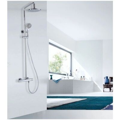 Sistema de ducha básico Bernstein - Termostático, Ajustable, Cromo Sistema de ducha básico Bernstein - Termostático, Ajustable, Cromo