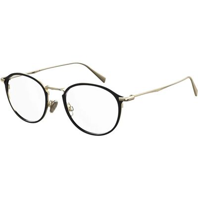 Levis LV 5001 I46 Matte Black Gold Eyewear Frames - Eyewear Frames Levis LV 5001 I46 Matte Black Gold Eyewear Frames - Eyewear Frames