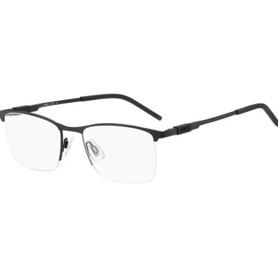 Monture optique rectangulaire en acier inoxydable noir Hugo Boss - Monture Monture optique rectangulaire en acier inoxydable noir Hugo Boss - Monture