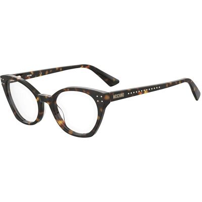 Moschino MOS582-086 Havana Brown Eyewear Frames - Eyewear Frames Moschino MOS582-086 Havana Brown Eyewear Frames - Eyewear Frames