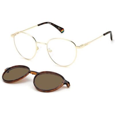 Polaroid PLD 6158/CS Unisex Aurii Metalice Clip-On Ochelari de soare - Ochelari de soare Polaroid PLD 6158/CS Unisex Aurii Metalice Clip-On Ochelari de soare - Ochelari de soare