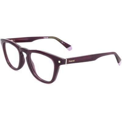 Polaroid Paarse 48mm Vierkante Volledige Randen Brillenframes voor Vrouwen Polaroid Paarse 48mm Vierkante Volledige Randen Brillenframes voor Vrouwen