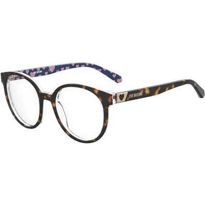 Love Moschino MOL584 Havana 52/18/140 WOMAN Eyewear Frames Love Moschino MOL584 Havana 52/18/140 WOMAN Eyewear Frames