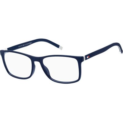Tommy Hilfiger Heren TH 1785 ZE3 Vierkante Blauwe Bril Tommy Hilfiger Heren TH 1785 ZE3 Vierkante Blauwe Bril