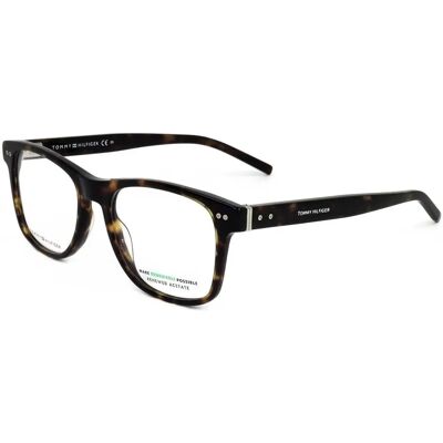 Tommy Hilfiger TH 1891 - Havana - Monture de lunettes rectangulaires - Publicité Tommy Hilfiger TH 1891 - Havana - Monture de lunettes rectangulaires - Publicité