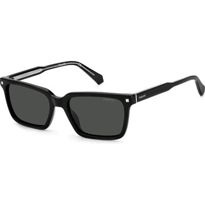 Lunettes de soleil polarisées rectangulaires grises Polaroid - Lunettes de soleil Lunettes de soleil polarisées rectangulaires grises Polaroid - Lunettes de soleil