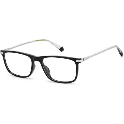 Polaroid Schwarze Brillenrahmen - Herren - Quadratischer Plastikstil Polaroid Schwarze Brillenrahmen - Herren - Quadratischer Plastikstil