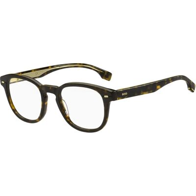 Monture de Lunettes Carrée Havana en Acétate de Hugo Boss - Monture de Lunettes Monture de Lunettes Carrée Havana en Acétate de Hugo Boss - Monture de Lunettes