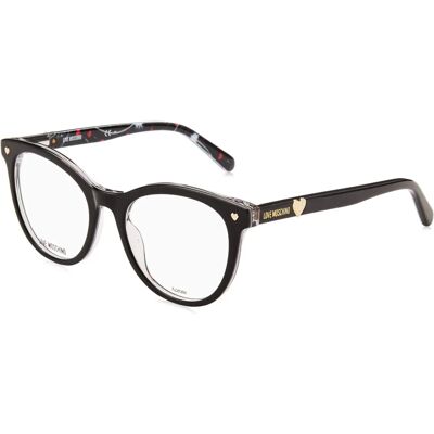 Love Moschino Schwarz Muster Brillenfassung - Brillenfassung Love Moschino Schwarz Muster Brillenfassung - Brillenfassung
