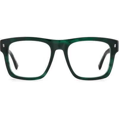Dsquared2 Herren Quadratische Green Horn Acetat Brille - Brille Dsquared2 Herren Quadratische Green Horn Acetat Brille - Brille
