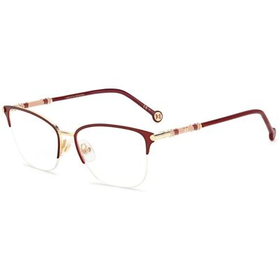 Carolina Herrera Ch 0033 Montatura Ottica - Quadrata, Oro, Rosso Carolina Herrera Ch 0033 Montatura Ottica - Quadrata, Oro, Rosso