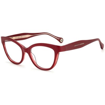 Carolina Herrera Ch 0017 Burgundy Cat Eye Eyeglasses Carolina Herrera Ch 0017 Burgundy Cat Eye Eyeglasses