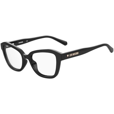 Love Moschino Black Plastic Eyewear Frames MOL606/TN 807 - Eyewear Frames Love Moschino Black Plastic Eyewear Frames MOL606/TN 807 - Eyewear Frames
