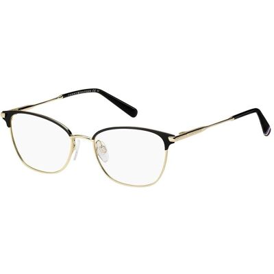 Tommy Hilfiger TH 2002 2M2 - Ochelari de vedere din metal, forma de pisică pentru femei Tommy Hilfiger TH 2002 2M2 - Ochelari de vedere din metal, forma de pisică pentru femei
