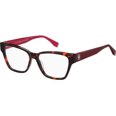Tommy Hilfiger Th 2000 Havana/Red Eyeglasses - Eyewear Tommy Hilfiger Th 2000 Havana/Red Eyeglasses - Eyewear
