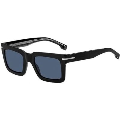 Hugo Boss 1501/S INA/KU Unisex Schwarze Kunststoff Quadratische Sonnenbrille - Sonnenbrillen Hugo Boss 1501/S INA/KU Unisex Schwarze Kunststoff Quadratische Sonnenbrille - Sonnenbrillen