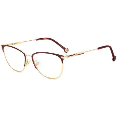 Lunettes Carolina Herrera Noa Or/Bordeaux - Vue Lunettes Carolina Herrera Noa Or/Bordeaux - Vue