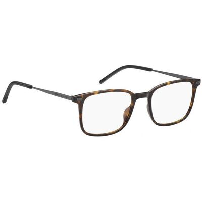 Tommy Hilfiger TH 2037 086 Lunettes Rectangulaires Havana - Monture - Publicité Tommy Hilfiger TH 2037 086 Lunettes Rectangulaires Havana - Monture - Publicité