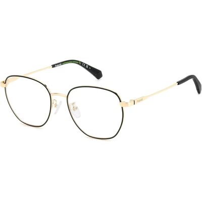 POLAROID D509/G Matte Black Gold Eyewear Frames - Eyewear Frames POLAROID D509/G Matte Black Gold Eyewear Frames - Eyewear Frames