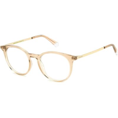 Polaroid PLD D496 Runde Beigefarbene Unisex Brillenfassungen Polaroid PLD D496 Runde Beigefarbene Unisex Brillenfassungen