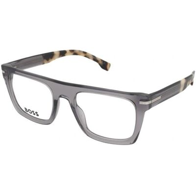 HUGO BOSS 1597 Montatura Quadrata Havana Grigia - Eyewear Frames HUGO BOSS 1597 Montatura Quadrata Havana Grigia - Eyewear Frames