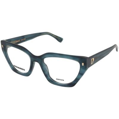 Dsquared2 Blue Horn Ochelari Rectangulari - Ramă Dsquared2 Blue Horn Ochelari Rectangulari - Ramă