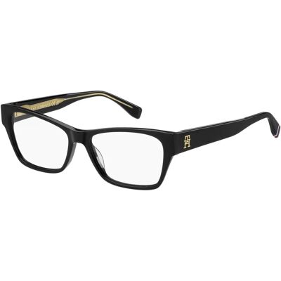 Occhiali Tommy Hilfiger nero stile cat-eye - Montatura in acetato completo Occhiali Tommy Hilfiger nero stile cat-eye - Montatura in acetato completo