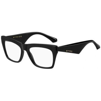Etro 0007 Black Unisex Square Eyeglasses - Eyeglasses Etro 0007 Black Unisex Square Eyeglasses - Eyeglasses