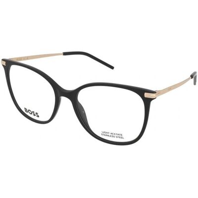 Hugo Boss 1663 2M2 Montatura rettangolare nero oro Hugo Boss 1663 2M2 Montatura rettangolare nero oro