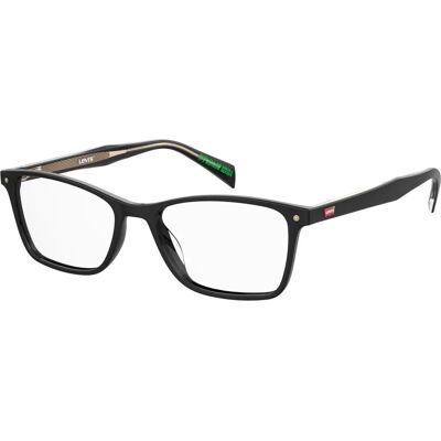 Levis LV 5054 807 Black Rectangular Eyewear Frames - Eyewear Frames Levis LV 5054 807 Black Rectangular Eyewear Frames - Eyewear Frames