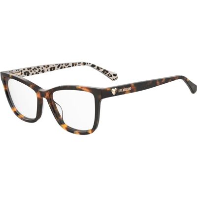 Love Moschino MOL632 Havana Pattern Eyewear Frames - Eyewear Frames Love Moschino MOL632 Havana Pattern Eyewear Frames - Eyewear Frames