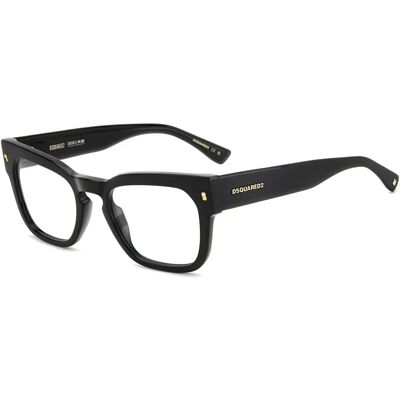 Dsquared2 D2 0129 Men’s Black Eyeglasses - Eyeglasses Dsquared2 D2 0129 Men’s Black Eyeglasses - Eyeglasses