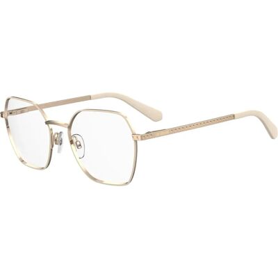 Love Moschino Or Blanc Montures de Lunettes - Montures - Publicité Love Moschino Or Blanc Montures de Lunettes - Montures - Publicité