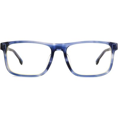 CARRERA C FLEX 04/G Blue Horn Rectangle Eyewear Frames CARRERA C FLEX 04/G Blue Horn Rectangle Eyewear Frames