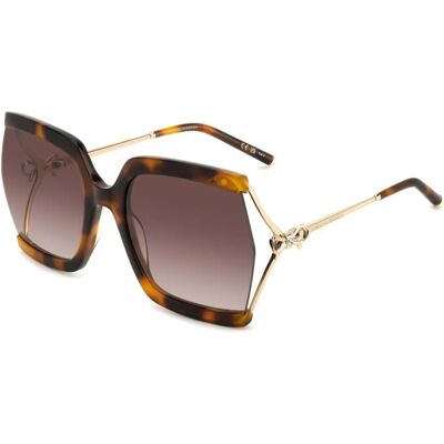 Carolina Herrera HER 0216/G/S LVL/HA Lunettes de soleil oversize Havana - Lunettes de soleil Carolina Herrera HER 0216/G/S LVL/HA Lunettes de soleil oversize Havana - Lunettes de soleil
