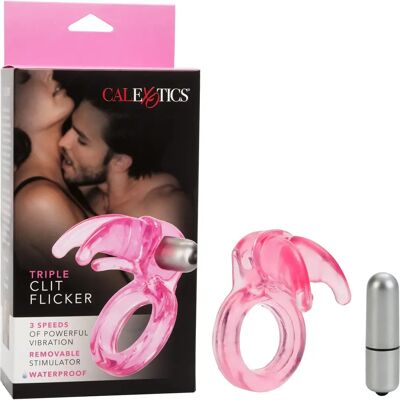 CalExotics Triple Clit Flicker - Anillo Vibrador CalExotics Triple Clit Flicker - Anillo Vibrador